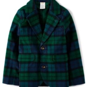 Gymboree Green and Blue Plaid Jacket